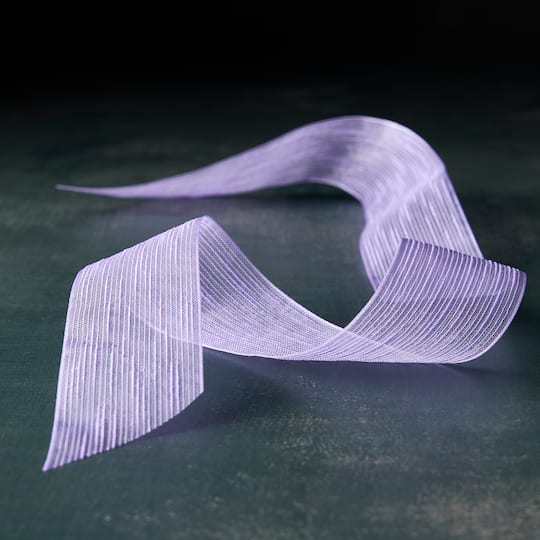 1.5" x 3yd. Purple Sheer Ribbon by Celebrate It™ Classic